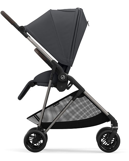 Cybex Melio Stroller - Monument Grey - Light and Versatile - from birth up to 15kg Lights Strollers