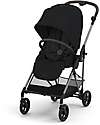 Cybex Melio Stroller - Moon Black - Light and Versatile - from birth up to 15kg Lights Strollers