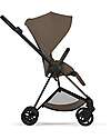 Cybex MIOS Duo Comfort - Matt Black Frame with Seat and Foldable Carrycot Coconut Brown Foot Board