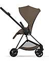 Cybex MIOS Duo Comfort - Matt Black Frame with Seat and Foldable Carrycot Coconut Brown Foot Board