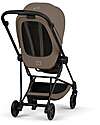 Cybex MIOS Duo Comfort - Matt Black Frame with Seat and Foldable Carrycot Coconut Brown Foot Board