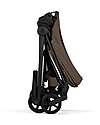 Cybex MIOS Duo Comfort - Matt Black Frame with Seat and Foldable Carrycot Coconut Brown Foot Board