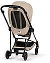 Cybex MIOS Duo Comfort - Matt Black Frame with Seat and Foldable Carrycot Cozy Beige Foot Board