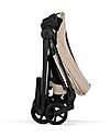 Cybex MIOS Duo Comfort - Matt Black Frame with Seat and Foldable Carrycot Cozy Beige Foot Board