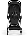 Cybex MIOS Duo Comfort - Matt Black Frame with Seat and Foldable Carrycot Sepia Black Foot Board