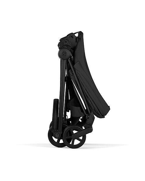 Cybex MIOS Duo Comfort - Matt Black Frame with Seat and Foldable Carrycot Sepia Black Foot Board