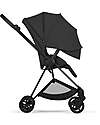 Cybex MIOS Duo Comfort - Matt Black Frame with Seat and Foldable Carrycot Sepia Black Foot Board