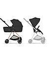 Cybex MIOS Duo Comfort - Rosegold Frame with Seat and Foldable Carrycot Sepia Black Foot Board