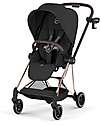 Cybex MIOS Duo Comfort - Rosegold Frame with Seat and Foldable Carrycot Sepia Black Foot Board