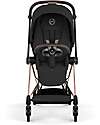 Cybex MIOS Duo Comfort - Rosegold Frame with Seat and Foldable Carrycot Sepia Black Foot Board
