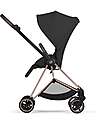 Cybex MIOS Duo Comfort - Rosegold Frame with Seat and Foldable Carrycot Sepia Black Foot Board