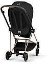 Cybex MIOS Duo Comfort - Rosegold Frame with Seat and Foldable Carrycot Sepia Black Foot Board