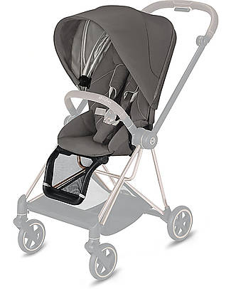 Cybex Mios Stroller - Chrome Black Frame and Seat Pack Soho Grey Pushchairs