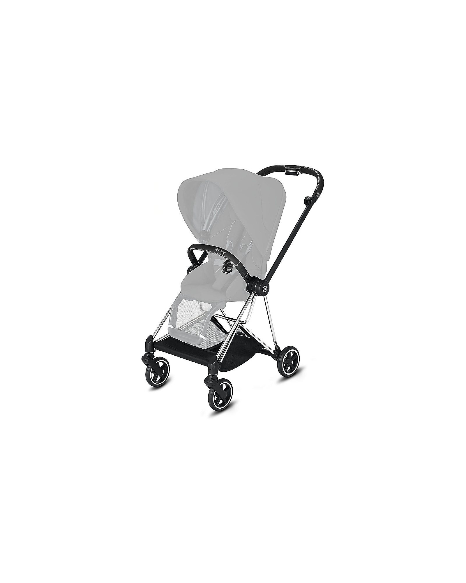 Cybex Mios Stroller - Chrome Black Frame and Seat Pack Soho Grey