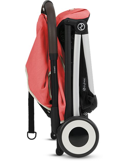Cybex Orfeo Light Stroller - Hibiscus Red - Compact Comfort from birth to 4 years! Lights Strollers