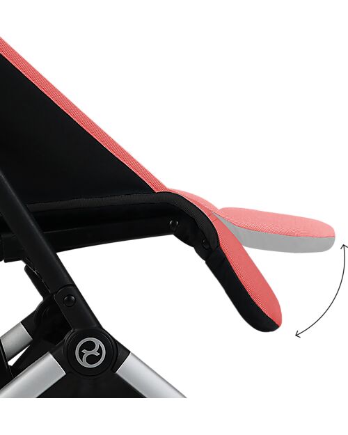 Cybex Orfeo Light Stroller - Hibiscus Red - Compact Comfort from birth to 4 years! Lights Strollers