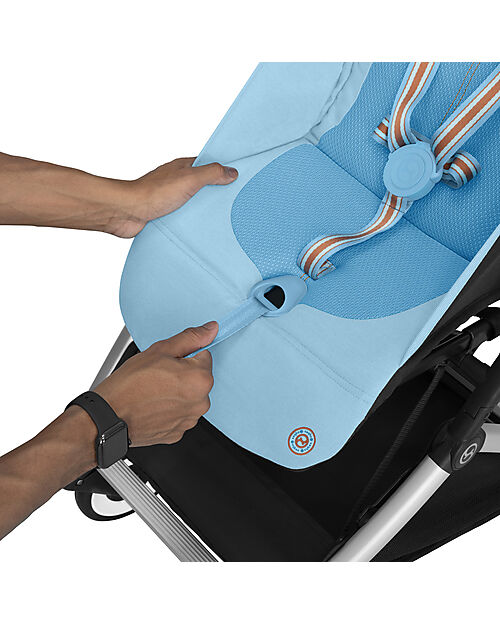 Cybex Orfeo Light Stroller - Hibiscus Red - Compact Comfort from birth to 4 years! Lights Strollers