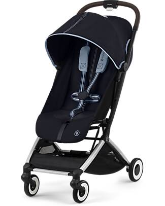 Cybex Orfeo Light Stroller - Ocean Blue - Compact Comfort from birth to 4 years! Lights Strollers