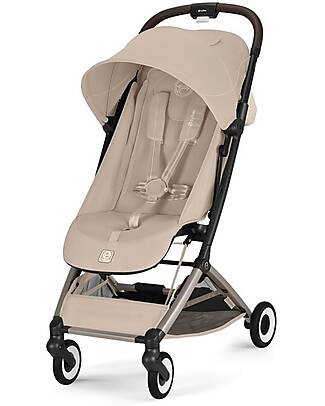 Cybex Orfeo Stroller - Almond Beige - Taupe Frame Lights Strollers