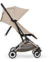 Cybex Orfeo Stroller - Almond Beige - Taupe Frame Lights Strollers