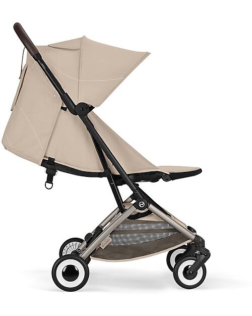 Cybex Orfeo Stroller - Almond Beige - Taupe Frame Lights Strollers