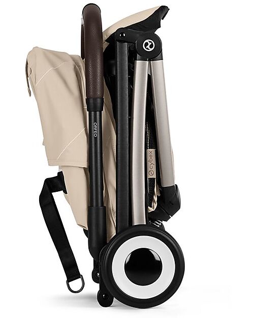 Cybex Orfeo Stroller - Almond Beige - Taupe Frame Lights Strollers