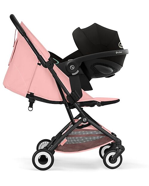 Cybex Orfeo Stroller - Candy Pink - Black Frame Lights Strollers