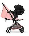Cybex Orfeo Stroller - Candy Pink - Black Frame Lights Strollers