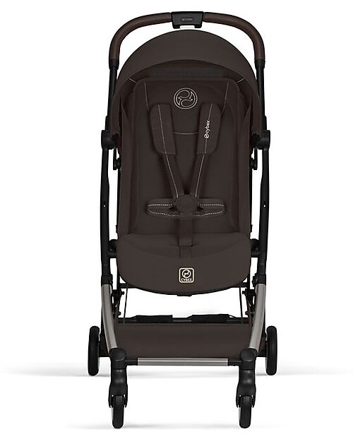 Cybex Orfeo Stroller - Chocolate Brown - Taupe Frame Lights Strollers