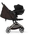 Cybex Orfeo Stroller - Chocolate Brown - Taupe Frame Lights Strollers