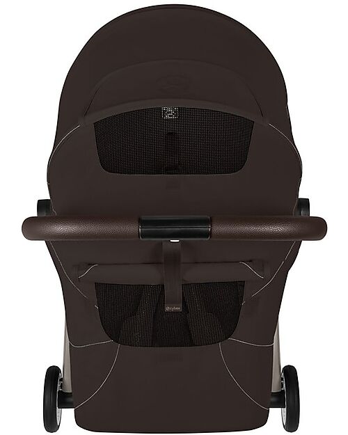 Cybex Orfeo Stroller - Chocolate Brown - Taupe Frame Lights Strollers