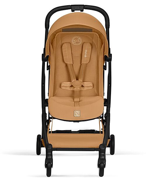 Cybex Orfeo Stroller - Cinnamon Yellow - Black Frame Lights Strollers