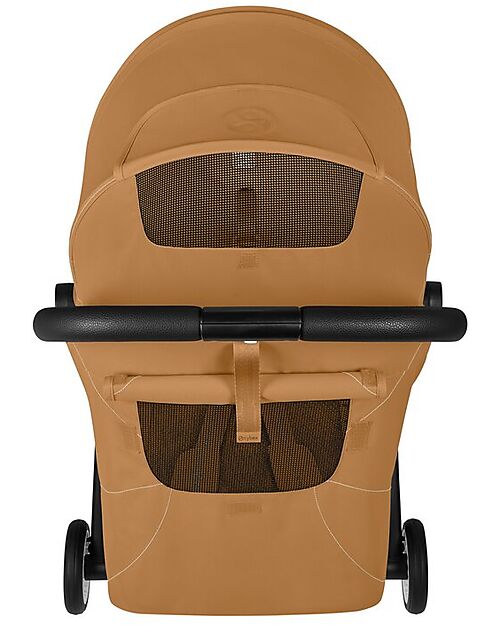 Cybex Orfeo Stroller - Cinnamon Yellow - Black Frame Lights Strollers