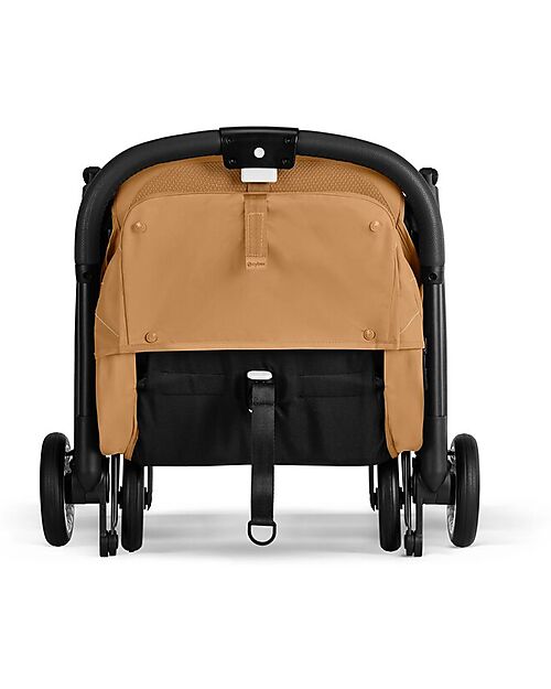 Cybex Orfeo Stroller - Cinnamon Yellow - Black Frame Lights Strollers
