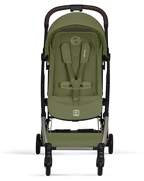 Cybex Orfeo Stroller - Moss Green - Taupe Frame Lights Strollers