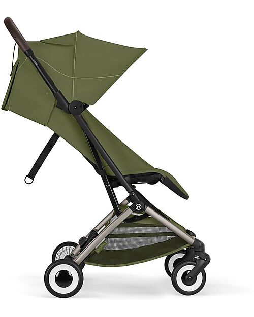 Cybex Orfeo Stroller - Moss Green - Taupe Frame Lights Strollers