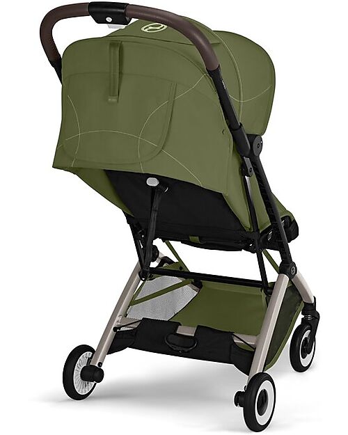 Cybex Orfeo Stroller - Moss Green - Taupe Frame Lights Strollers