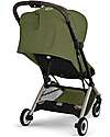 Cybex Orfeo Stroller - Moss Green - Taupe Frame Lights Strollers