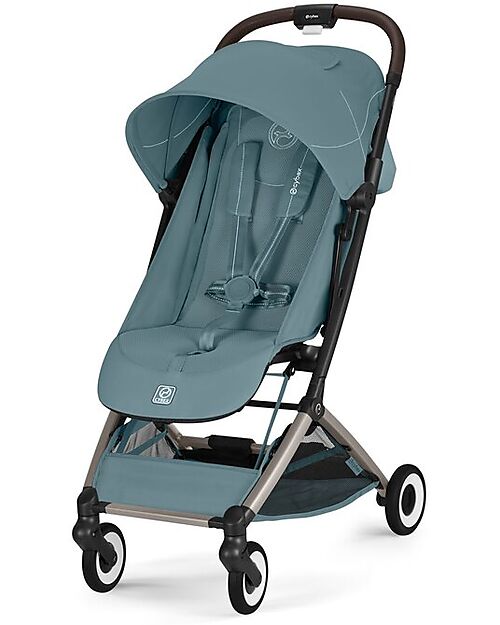 Cybex Orfeo Stroller - Stormy Blue - Taupe Frame Lights Strollers