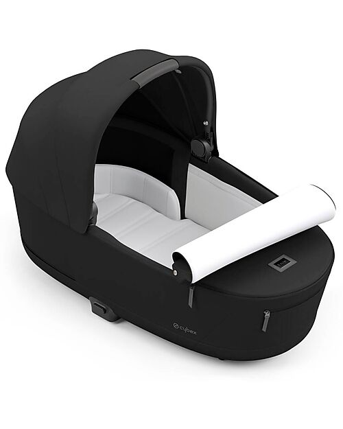 Cybex OUTLET - Lux Carrycot for Priam or E-Priam Stroller - Sepia Black - Memory Foam Mattress Pram Systems