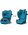 Cybex Pallas G i-Size Car Seat - Beach Blue/Turquoise - with Advanced Impact Shield - Group 1/2/3 Car Seats Group 1/2/3