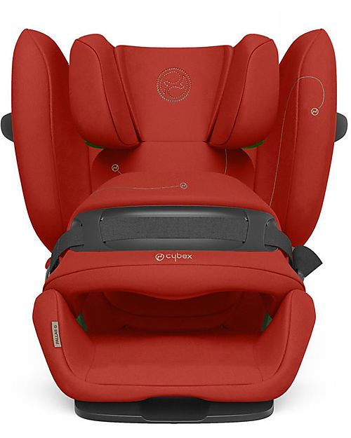 Cybex Pallas G i-Size Car Seat - Hibiscus Red/Red - with Advanced Impact Shield - Group 1/2/3 Car Seats Group 1/2/3