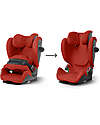 Cybex Pallas G i-Size Car Seat - Hibiscus Red/Red - with Advanced Impact Shield - Group 1/2/3 Car Seats Group 1/2/3