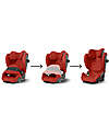 Cybex Pallas G i-Size Car Seat - Hibiscus Red/Red - with Advanced Impact Shield - Group 1/2/3 Car Seats Group 1/2/3