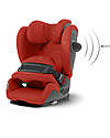 Cybex Pallas G i-Size Car Seat - Hibiscus Red/Red - with Advanced Impact Shield - Group 1/2/3 Car Seats Group 1/2/3