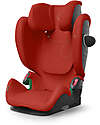 Cybex Pallas G i-Size Car Seat - Hibiscus Red/Red - with Advanced Impact Shield - Group 1/2/3 Car Seats Group 1/2/3