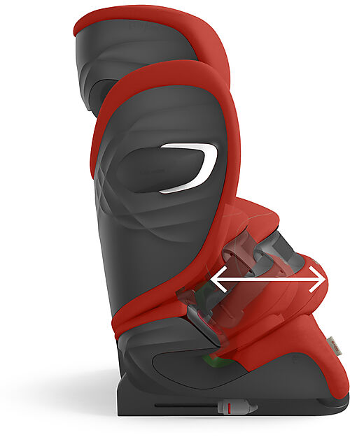 Cybex Pallas G i-Size Car Seat - Hibiscus Red/Red - with Advanced Impact Shield - Group 1/2/3 Car Seats Group 1/2/3