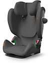 Cybex Pallas G i-Size Car Seat - Lava Grey/Mid Grey - with Advanced Impact Shield - Group 1/2/3 Car Seats Group 1/2/3