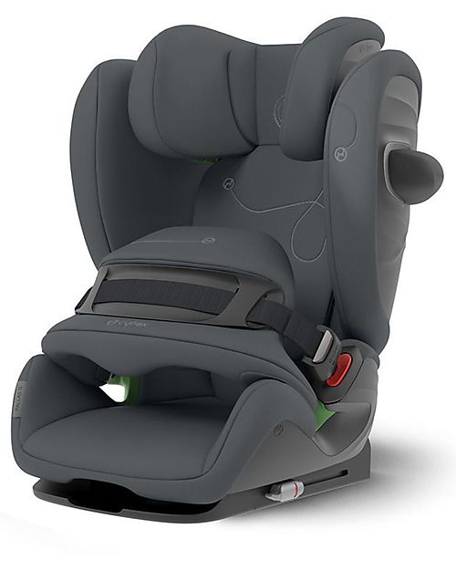 Cybex Pallas G i-Size Car Seat - Monument Grey/Dark Grey - with Advanced Impact Shield - Group 1/2/3 Car Seats Group 1/2/3