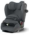 Cybex Pallas G i-Size Car Seat - Monument Grey/Dark Grey - with Advanced Impact Shield - Group 1/2/3 Car Seats Group 1/2/3